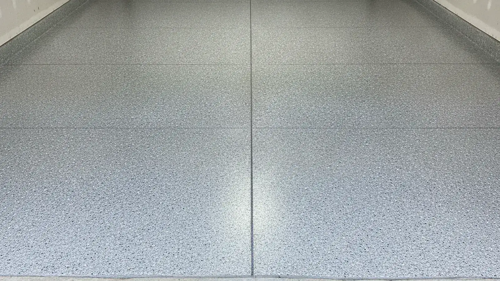 Generic illustration of a finished textured coating in a residential garage